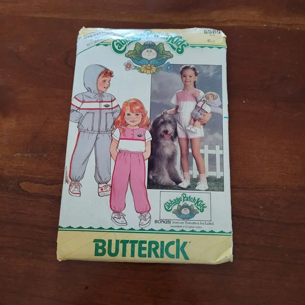 6589 Vintage Cabbage Patch Sewing Pattern Clothes Butterick